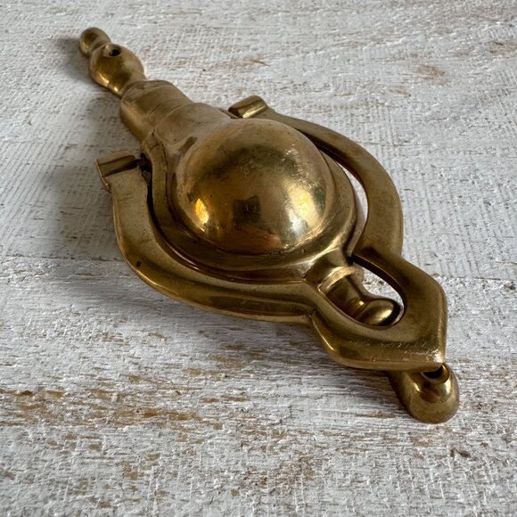 Vintage Traditional Brass Door Knocker - Metal Vintage Door Knocker Hardware - Picture 2 of 10